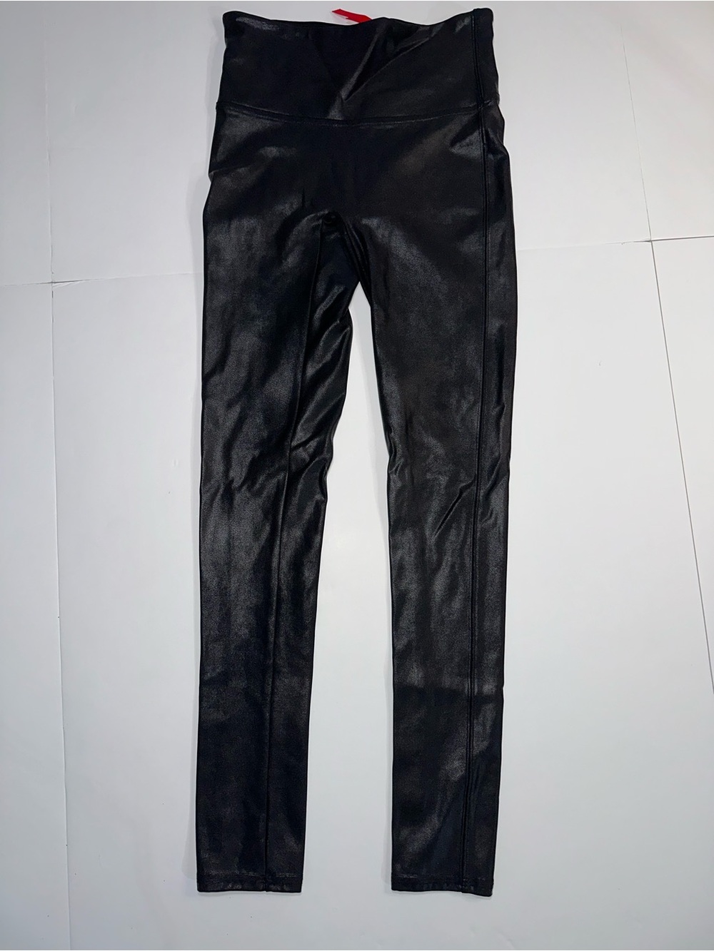 SPANX Black Faux-Leather Leggings